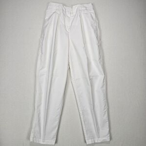 Aritzia Wilfred Free Day Off Pant in White High Waist Pleated Size 8